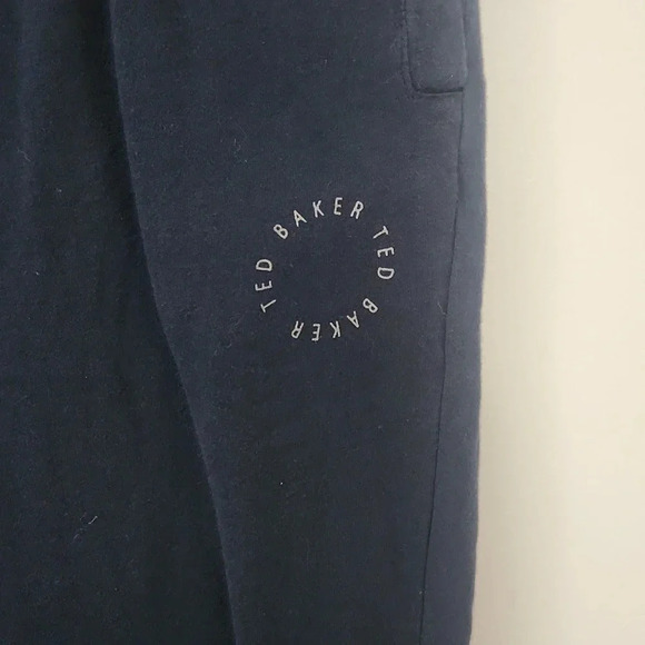 Ted Baker London Jogger Sweatpants Navy Gray M Medium - Picture 2 of 7